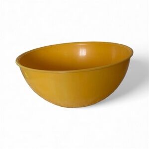 Yellow  bowl not new but never used just stored away made of plastic